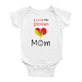 thumbnail image 1 of I Love My Sicilian Mom Cute Baby Bodysuits Newborn Clothes (White, 6-12 Months), 1 of 5