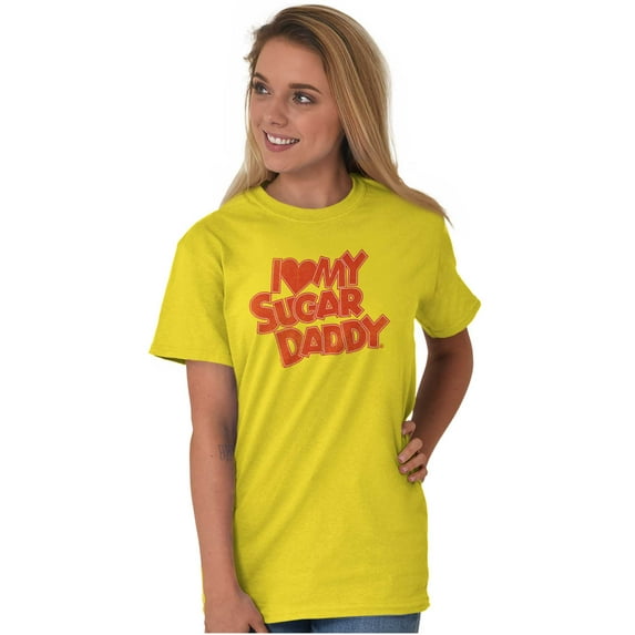I Love My Sugar Daddy Classic Candy Women's Graphic T Shirt Tees Brisco Brands L