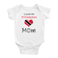 thumbnail image 1 of I Love My Trinidadian Mom Cute Baby Bodysuit (White, 18-24 Months), 1 of 5