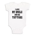 thumbnail image 1 of I Love My Uncle And His Tattoos Baby Bodysuit One Piece 6 mo White, 1 of 3