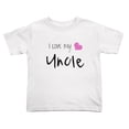 thumbnail image 1 of I Love My Uncle Cute Toddler T Shirts for Boys Girls (White, Youth S), 1 of 5