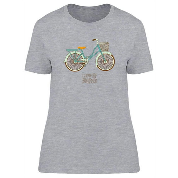 I Love My Vintage Bicycle T-Shirt Women -Image by Shutterstock, Female Small
