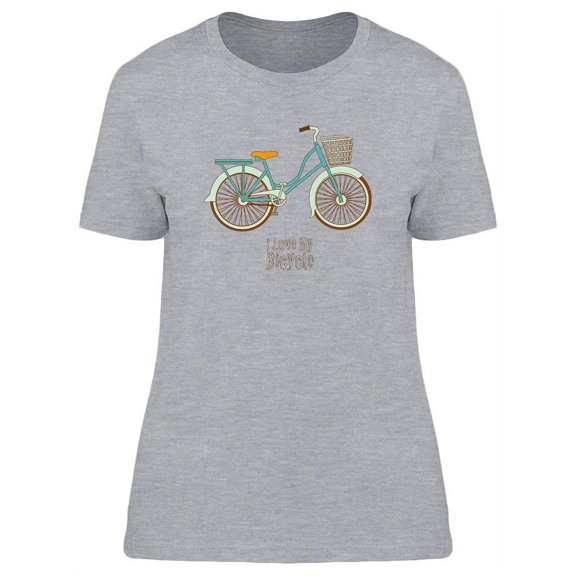 I Love My Vintage Bicycle T-Shirt Women -Image by Shutterstock, Female Small