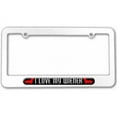 thumbnail image 1 of I Love My Wiener, Daschund License Plate Tag Frame, Multiple Colors, 1 of 1