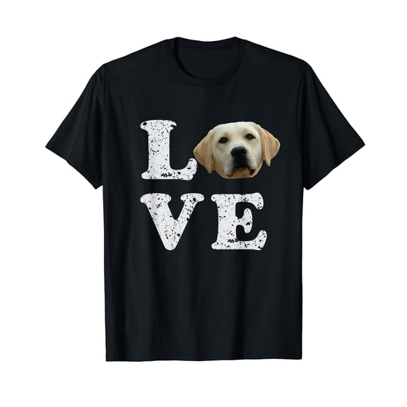 I Love My Yellow Lab Black T-Shirt | Labrador Retriever Dog Tee