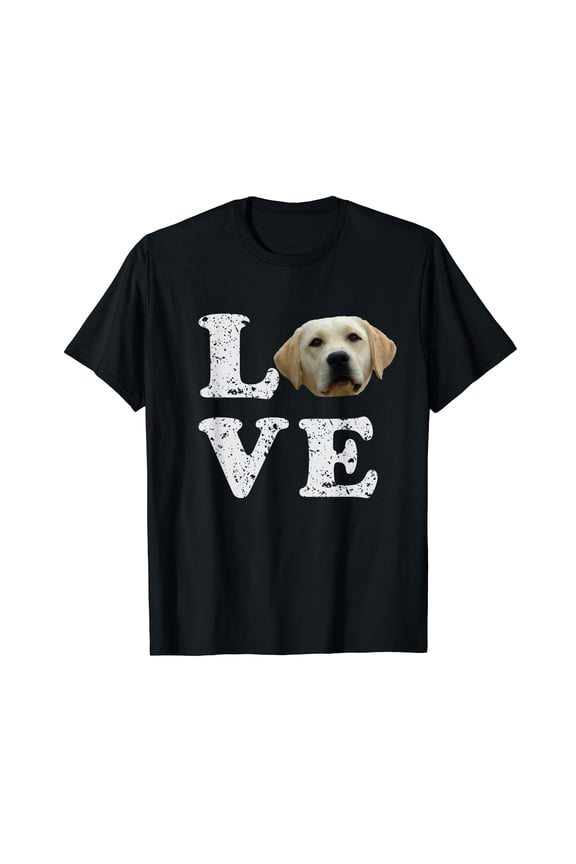 I Love My Yellow Lab Black T-Shirt | Labrador Retriever Dog Tee