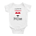thumbnail image 1 of I Love My Yemeni Mom Baby Bodysuit Newborn Clothes Outfits (White, 18-24 Months), 1 of 5