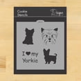 thumbnail image 1 of I Love My Yorkie Cookie and Craft Stencil by Designer Stencils, 1 of 1