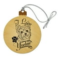 thumbnail image 1 of I Love My Yorkie Yorkshire Terrier Wood Christmas Tree Holiday Ornament, 1 of 6