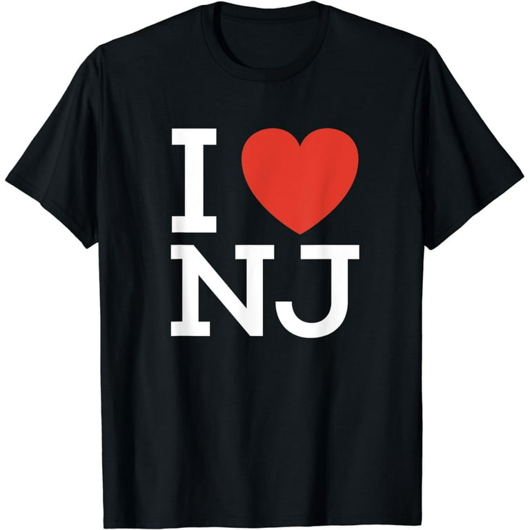 I Love Nj - Heart T Shirt For New Jersey Lovers I Love Nj - Heart T Shirt For New Jersey Lovers