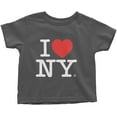 thumbnail image 1 of I Love NY Baby Tee Infant T-Shirt Officially Licensed Charcoal, 6M, 1 of 1