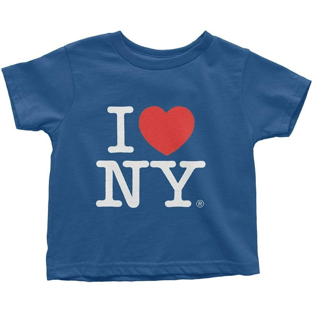 I Love NY Baby Tee Infant T-Shirt Officially Licensed Navy, 6M