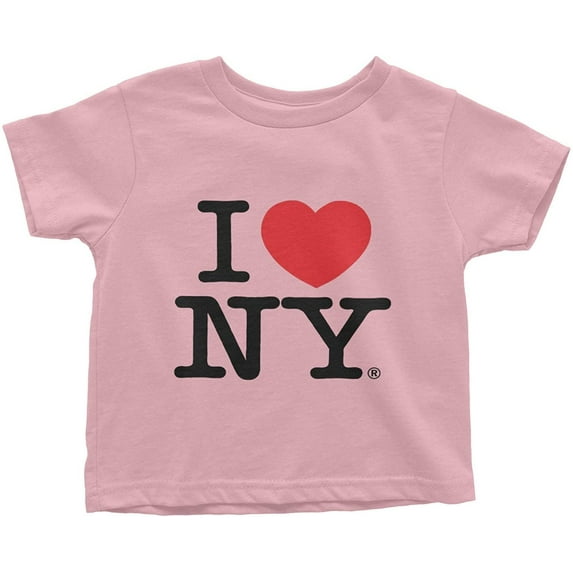 I Love NY Baby Tee Infant T-Shirt Officially Licensed Pink, 18M