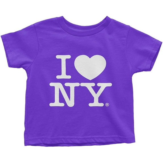I Love NY Baby Tee Infant T-Shirt Officially Licensed Purple, 12M