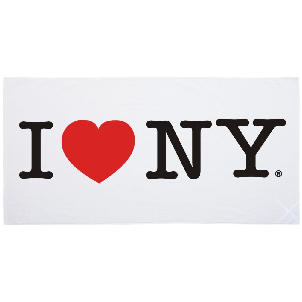 CitySouvenirs I Love NY Beach Towel