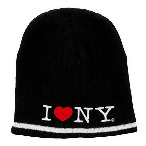 I Love NY Hat (Adult) Skull Cap Beanie New York City Embroidered Winter I Love NY Cap
