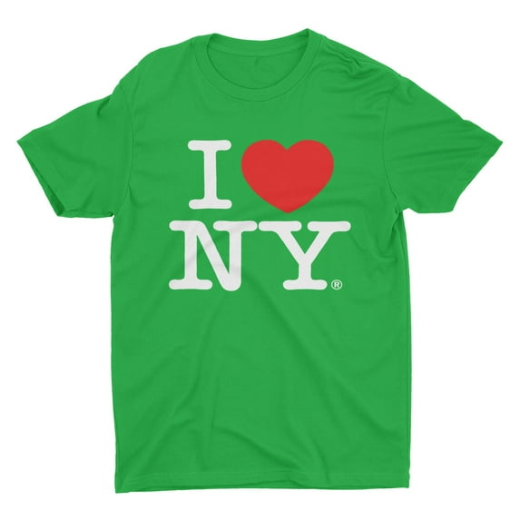 I Love NY Kids T-Shirt Officially Licensed Youth Unisex Tees Green, XL