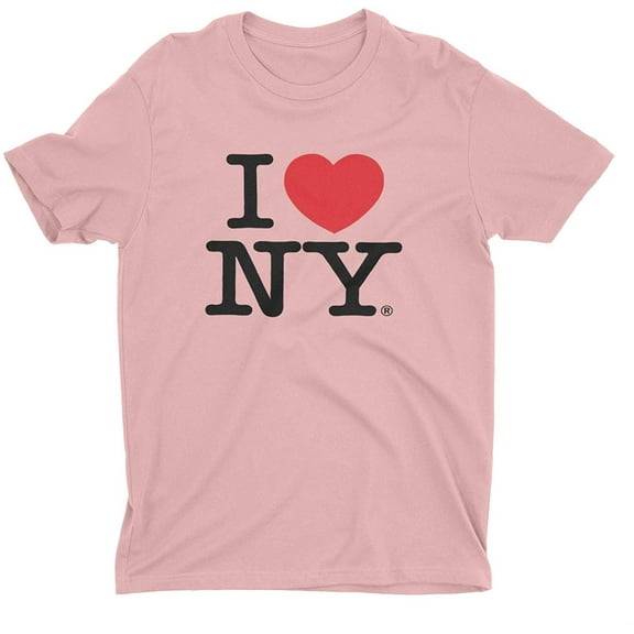 I Love NY Kids T-Shirt Officially Licensed Youth Unisex Tees Pink, XL