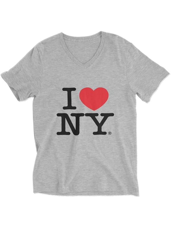 Ladies V-Neck T-Shirt Tee Officially Licensed Heather Gray, 2XL