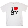 thumbnail image 1 of I Love NY T-Shirt, Small,white, Small, 1 of 1
