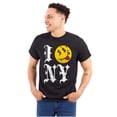 thumbnail image 1 of I Love NY Tongue Out Money Eyes Face Plus Size Crewneck Graphic Tee Shirt Brisco Brands 2X, 1 of 6