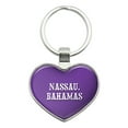 thumbnail image 1 of I Love Nassau Bahamas Heart Metal Key Chain, 1 of 1
