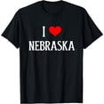 thumbnail image 1 of I Love Nebraska I Heart Nebraska NE Holiday Travel Souvenir T-Shirt, 1 of 3
