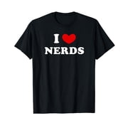I Love Nerds, I Heart Nerds T-Shirt