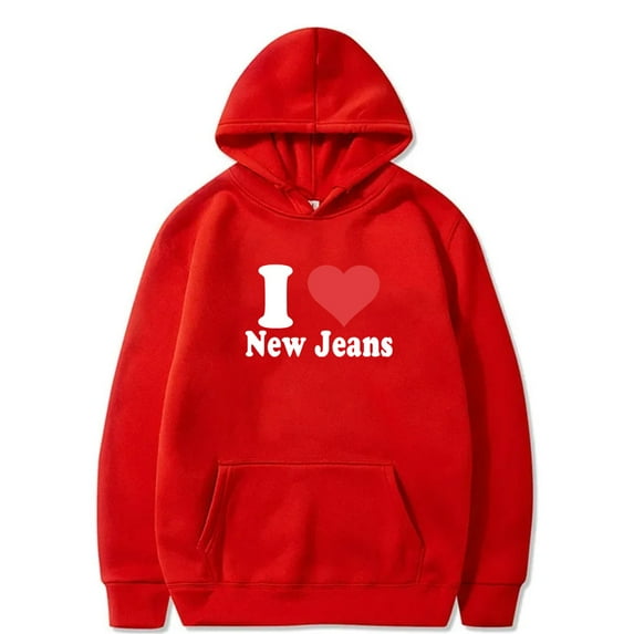 I Love New Jeans Hoodies NJWMX Album Merch Pullovers Unisex Fashion Casual Kpop Hooded Sweatshirts