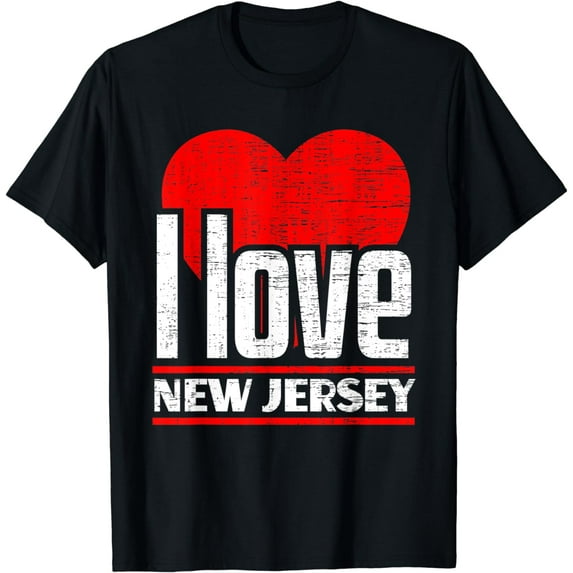 I Love New Jersey Best Home State - I Heart New Jersey T-Shirt