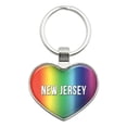 thumbnail image 1 of I Love New Jersey Heart Metal Key Chain, 1 of 1