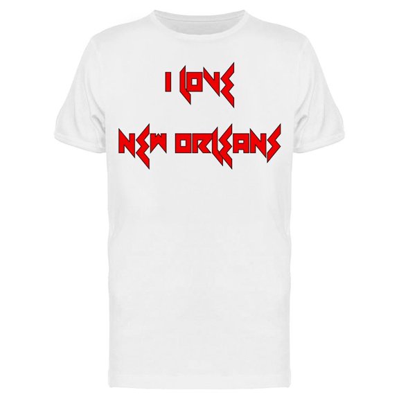 I Love New Orleans Graphic T-Shirt Men -Image by Shutterstock, Male Large