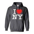 thumbnail image 1 of I Love New York Adult Hoodie Dark Heather M, 1 of 1