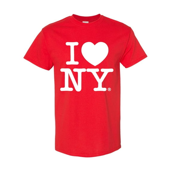 I Love New York Adult T-Shirt Red 2X
