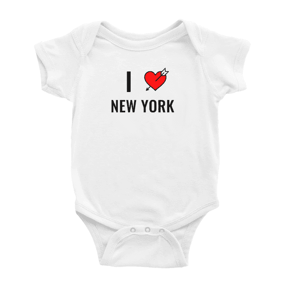 I Love New York Funny Baby Clothing Bodysuits Boy Girl Unisex
