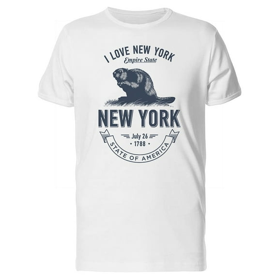 I Love New York New York 1788 T-Shirt Men -Image by Shutterstock, Male Small