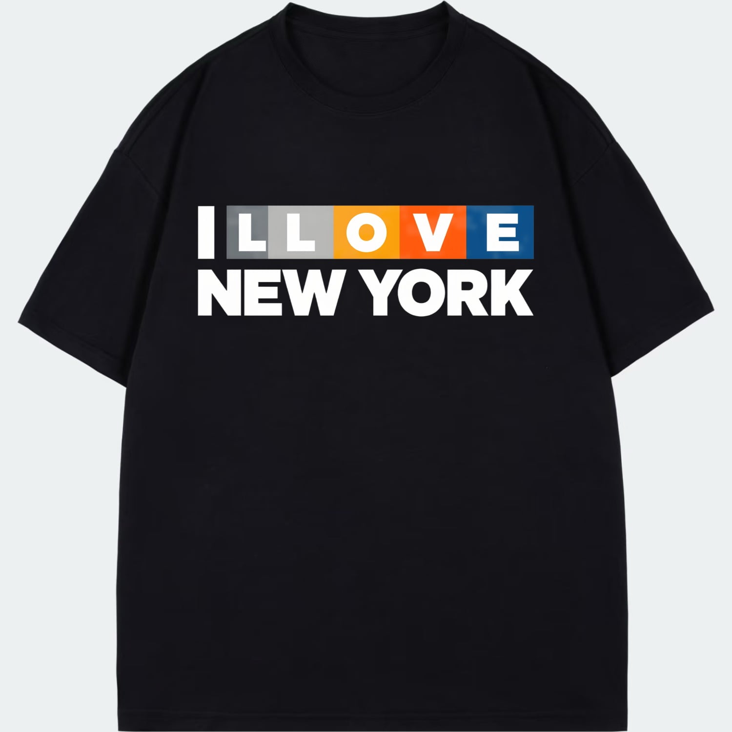 I Love New York T Shirt Black I Love New York Print For Casual Wear — free download