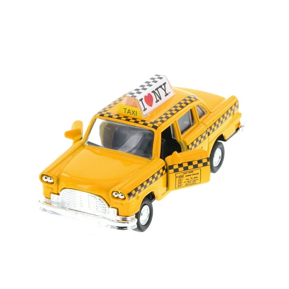 I Love New York Taxi, Yellow - Showcasts 9589W-ILNY - 4.5" Scale Diecast Model Car