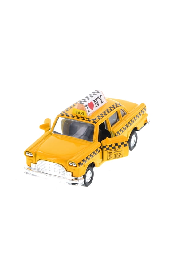 I Love New York Taxi, Yellow - Showcasts 9589W-ILNY - 4.5" Scale Diecast Model Car