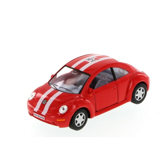 I Love New York Volkswagen New Beetle Hard Top, Red - Kinsmart 5028D-ILNY - 1/32 Scale Diecast Model Toy Car (Brand New, but NOT IN BOX)