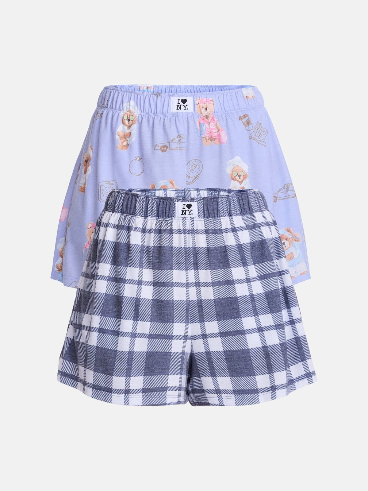 New York Women's Sleep Shorts from Grayson Social, 3" Inseam, 2-Pack, Sizes XS-3X