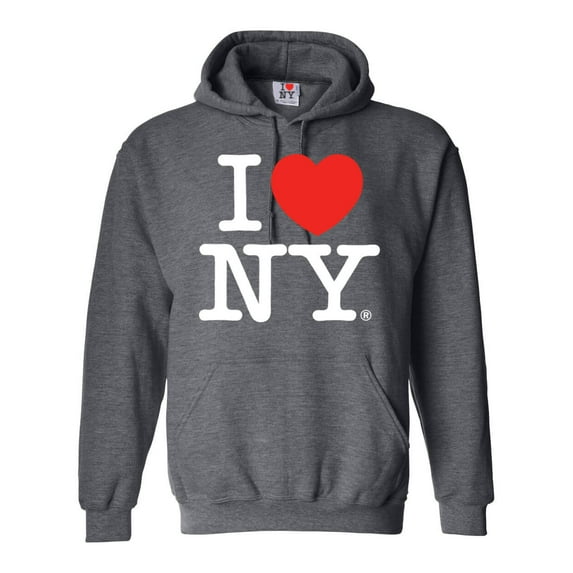 I Love New York Youth Hoodie Dark Heather LG