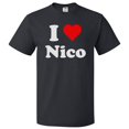 thumbnail image 1 of I Love Nico T shirt I Heart Nico Tee Gift, 1 of 2