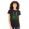 thumbnail image 1 of I Love North Dakota Squirrel Funny Womens Fitted Plus Size Graphic Tee Brisco Brands 2X, 1 of 5
