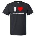 thumbnail image 1 of I Love Oceanography T shirt I Heart Oceanography Tee Gift, 1 of 2