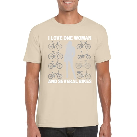 I Love One Woman And Several Bikes Funny Motorcycle Biker T-Shirt, for men & women, up to size 5XL