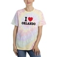 thumbnail image 1 of I Love Orlando Tie-Dye Spiral Women -Smartprints Designs, Female Small, 1 of 2