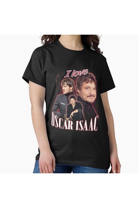 I Love Oscar Isaac Pedro Pascal Cursed Fan Collage Funny Graphic Unisex T-Shirt U511, Up to 5XL