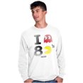 thumbnail image 1 of I Love Pacman 80's Long Sleeve TShirt Men Women Brisco Brands M, 1 of 5