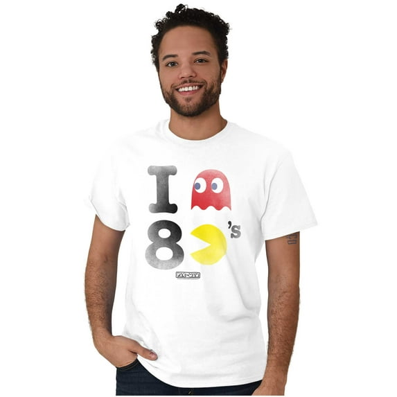 I Love Pacman 80's Men's Graphic T Shirt Tees Brisco Brands M